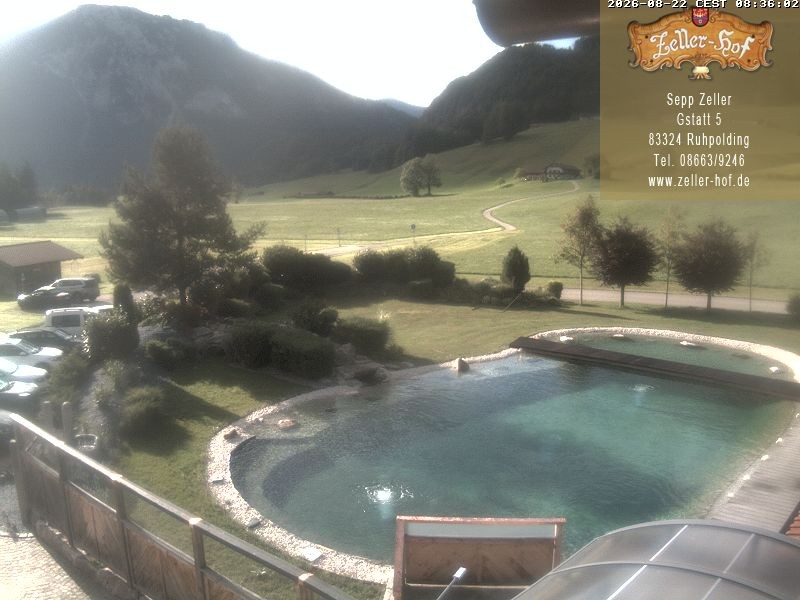 Archiv Foto Webcam Ruhpolding: Blick vom Zeller Hof