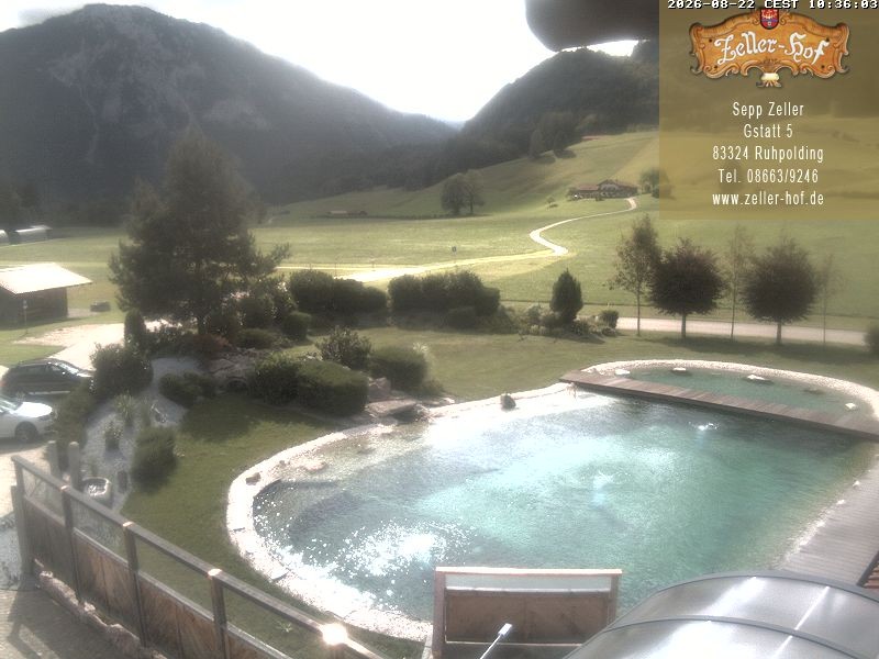 Archiv Foto Webcam Ruhpolding: Blick vom Zeller Hof