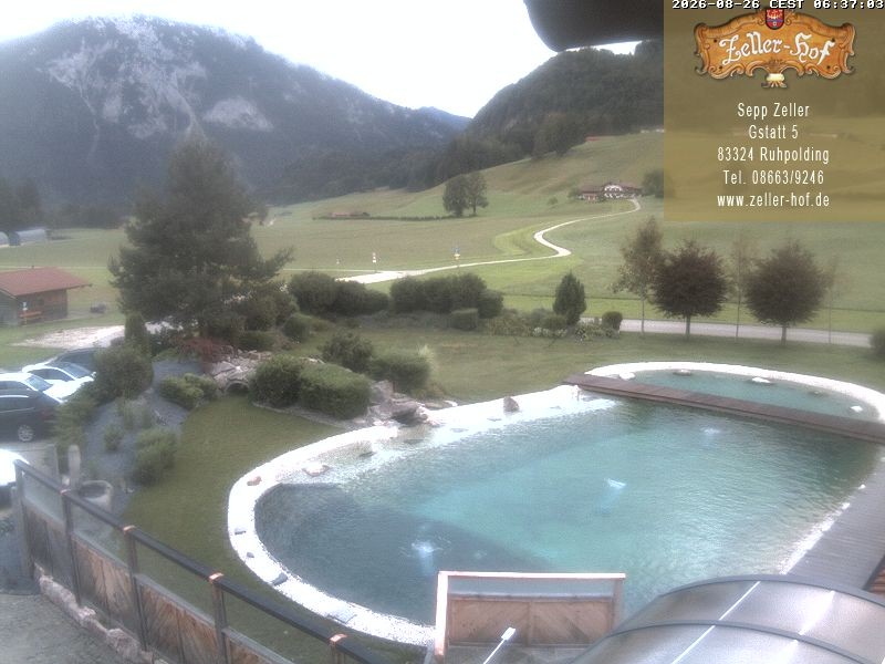 Archiv Foto Webcam Ruhpolding: Blick vom Zeller Hof