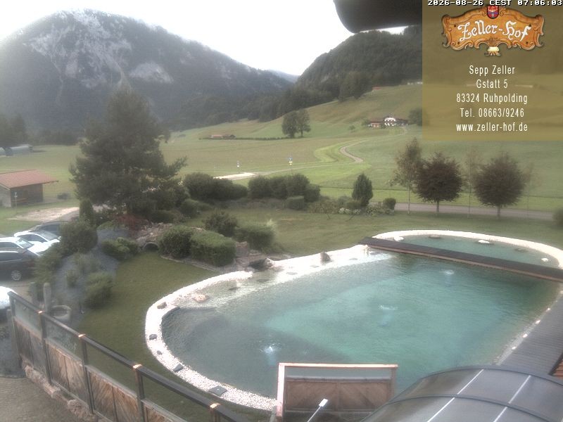 Archiv Foto Webcam Ruhpolding: Blick vom Zeller Hof