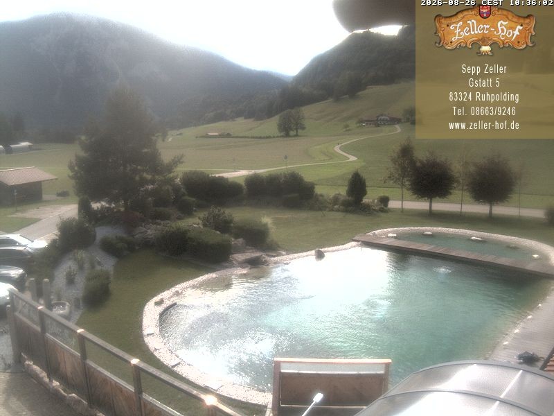 Archiv Foto Webcam Ruhpolding: Blick vom Zeller Hof