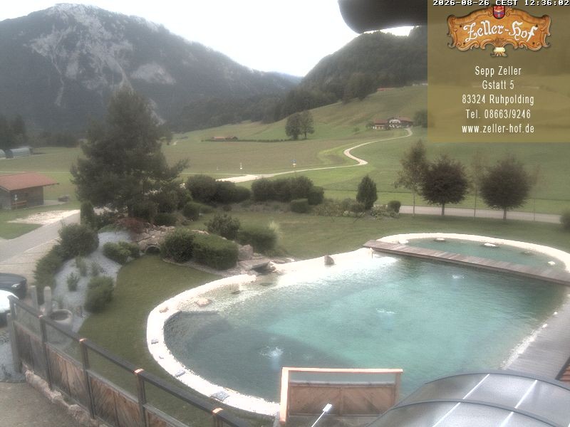 Archiv Foto Webcam Ruhpolding: Blick vom Zeller Hof