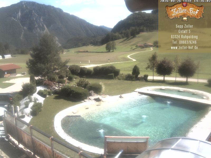 Archiv Foto Webcam Ruhpolding: Blick vom Zeller Hof