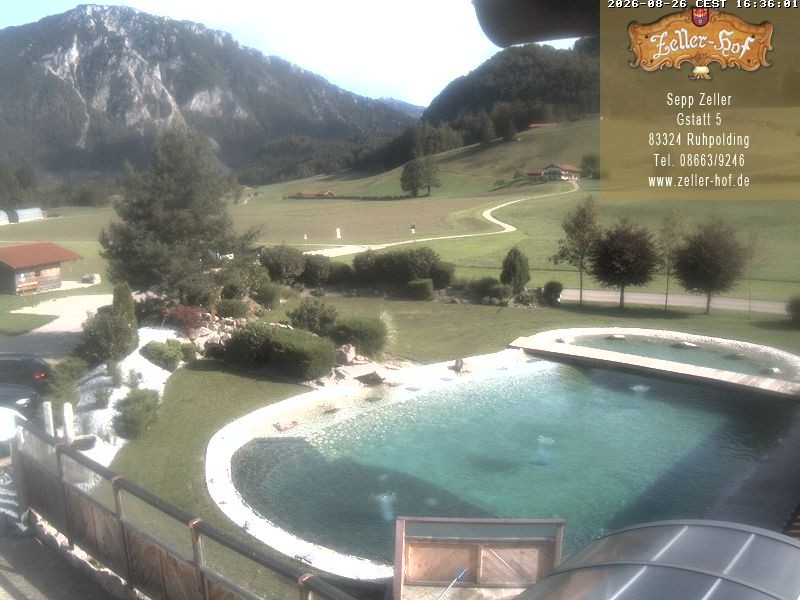 Archiv Foto Webcam Ruhpolding: Blick vom Zeller Hof