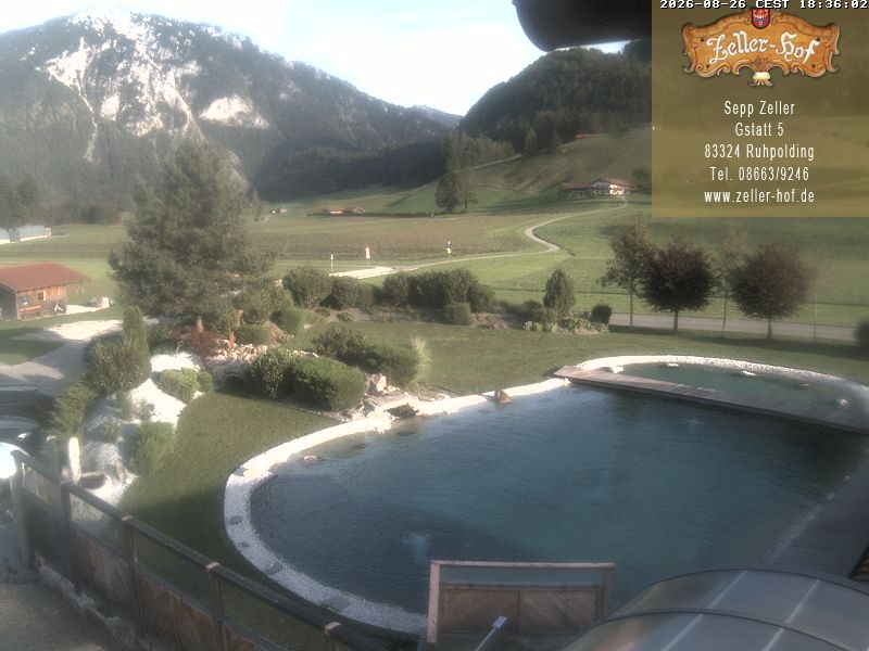 Archiv Foto Webcam Ruhpolding: Blick vom Zeller Hof