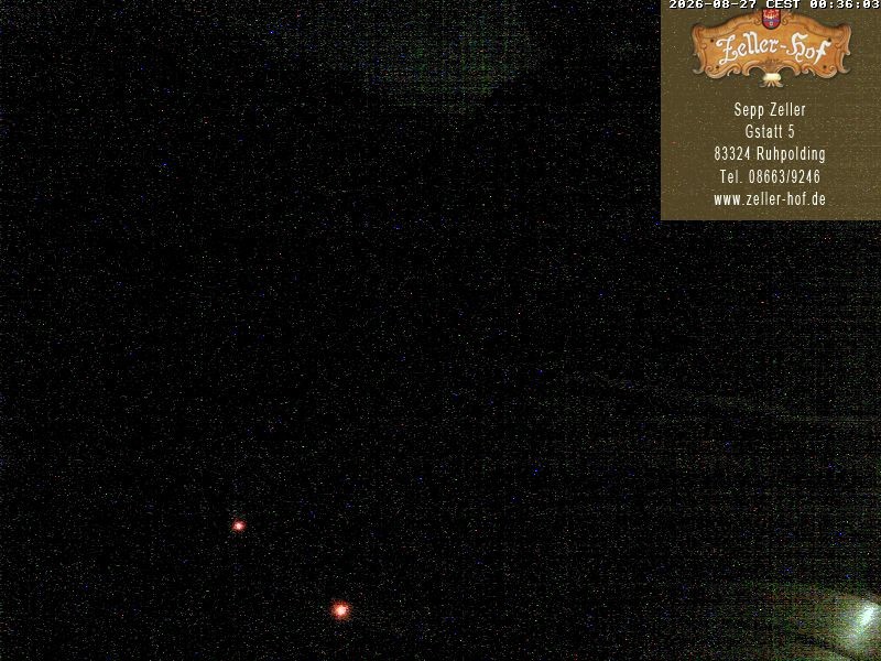 Archiv Foto Webcam Ruhpolding: Blick vom Zeller Hof