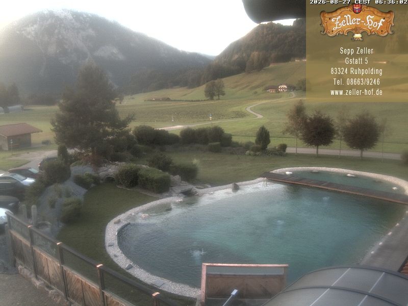 Archiv Foto Webcam Ruhpolding: Blick vom Zeller Hof
