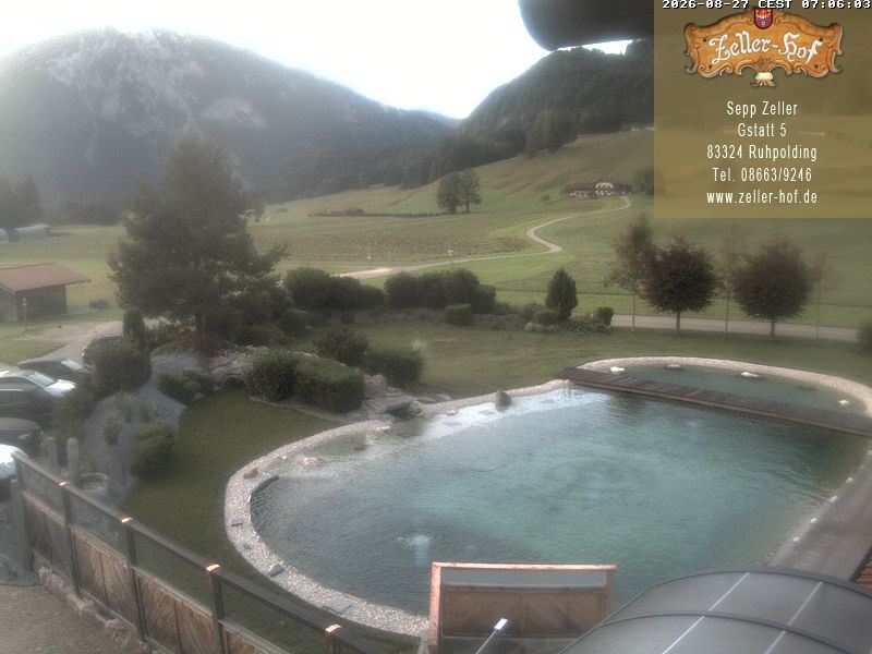 Archiv Foto Webcam Ruhpolding: Blick vom Zeller Hof