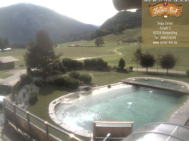 Archiv Foto Webcam Ruhpolding: Blick vom Zeller Hof