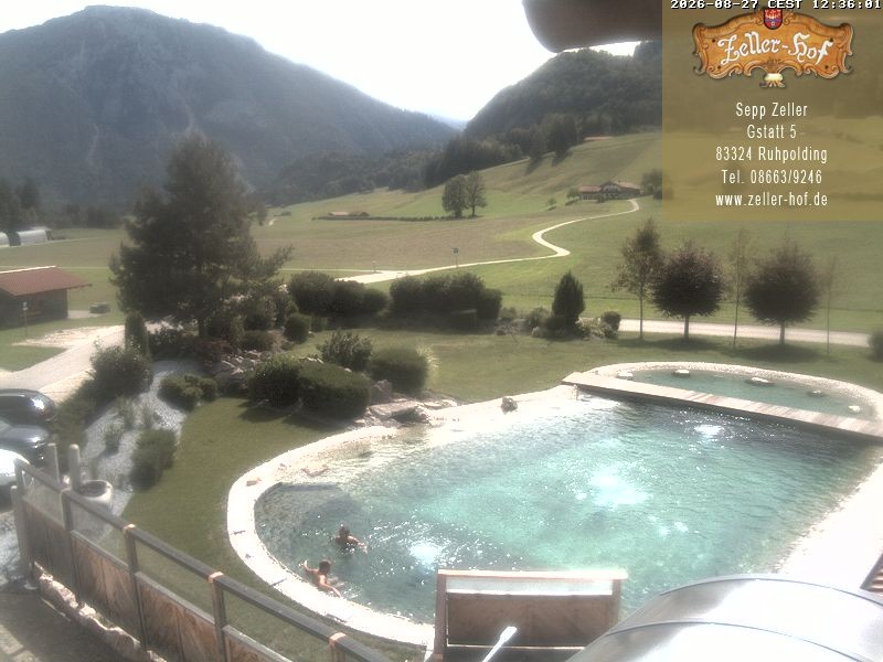 Archiv Foto Webcam Ruhpolding: Blick vom Zeller Hof