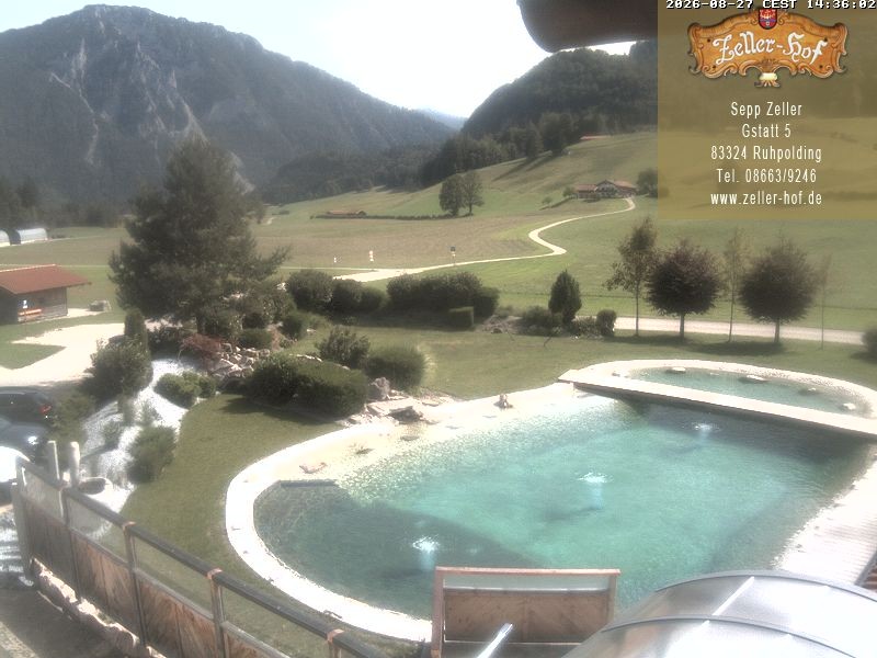 Archiv Foto Webcam Ruhpolding: Blick vom Zeller Hof