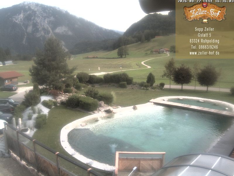 Archiv Foto Webcam Ruhpolding: Blick vom Zeller Hof