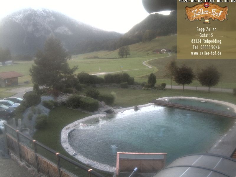 Archiv Foto Webcam Ruhpolding: Blick vom Zeller Hof