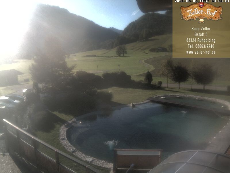 Archiv Foto Webcam Ruhpolding: Blick vom Zeller Hof