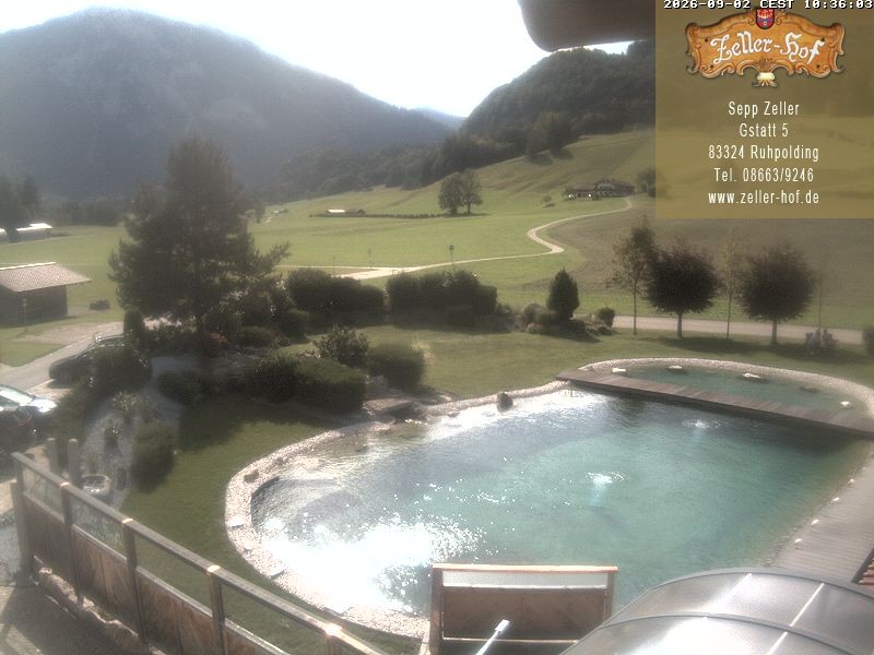 Archiv Foto Webcam Ruhpolding: Blick vom Zeller Hof