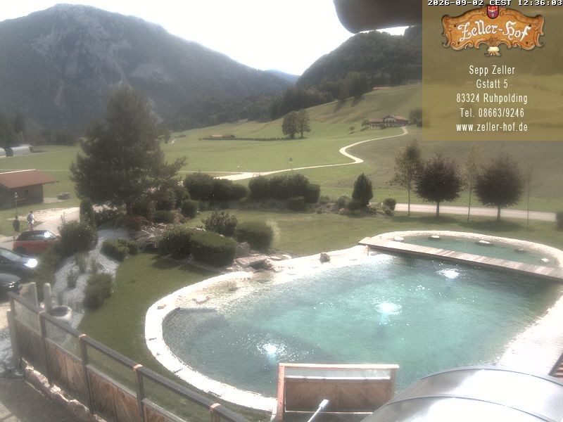 Archiv Foto Webcam Ruhpolding: Blick vom Zeller Hof
