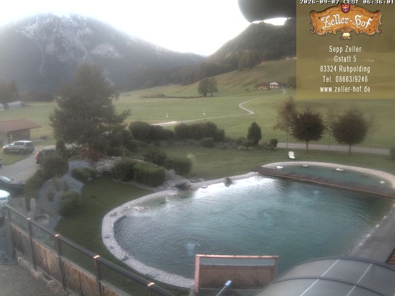 Archiv Foto Webcam Ruhpolding: Blick vom Zeller Hof