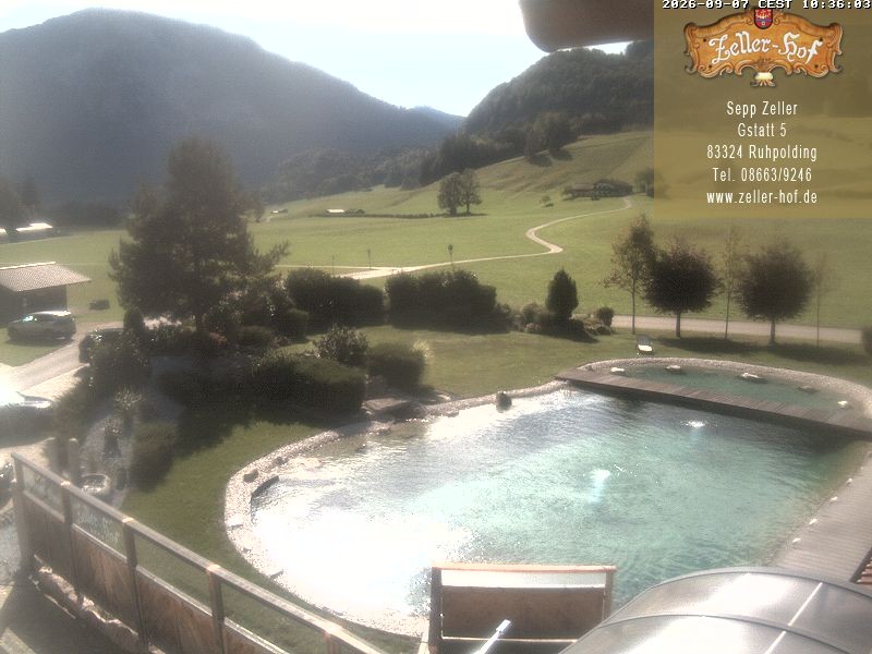 Archiv Foto Webcam Ruhpolding: Blick vom Zeller Hof