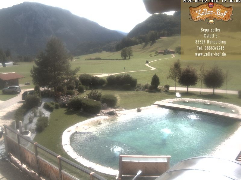 Archiv Foto Webcam Ruhpolding: Blick vom Zeller Hof
