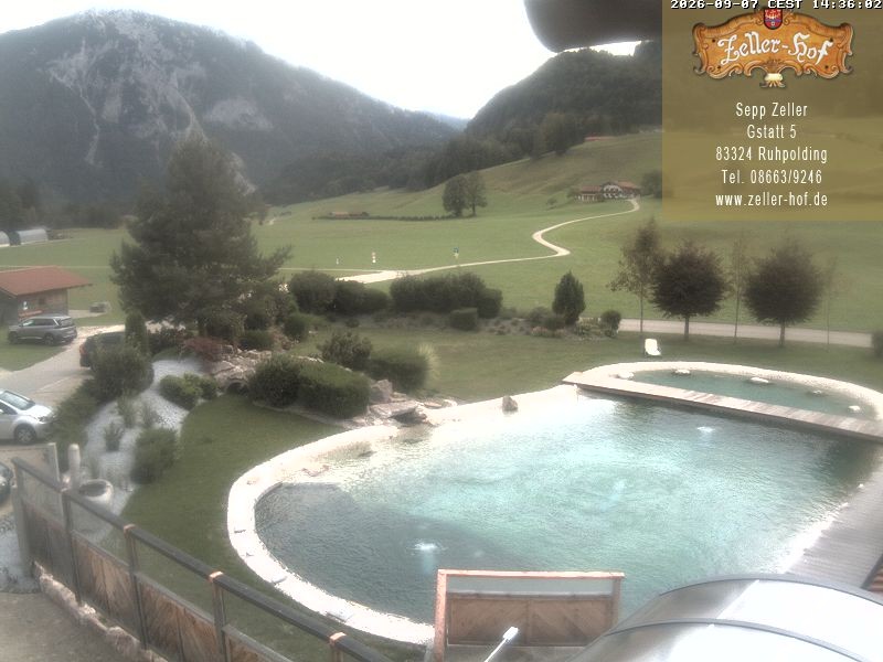 Archiv Foto Webcam Ruhpolding: Blick vom Zeller Hof
