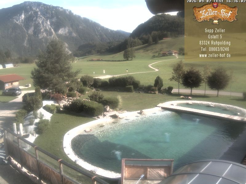 Archiv Foto Webcam Ruhpolding: Blick vom Zeller Hof
