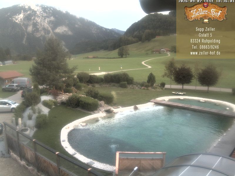 Archiv Foto Webcam Ruhpolding: Blick vom Zeller Hof