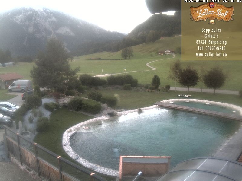Archiv Foto Webcam Ruhpolding: Blick vom Zeller Hof
