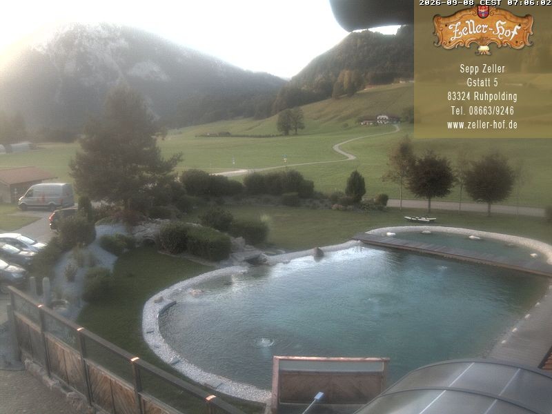 Archiv Foto Webcam Ruhpolding: Blick vom Zeller Hof