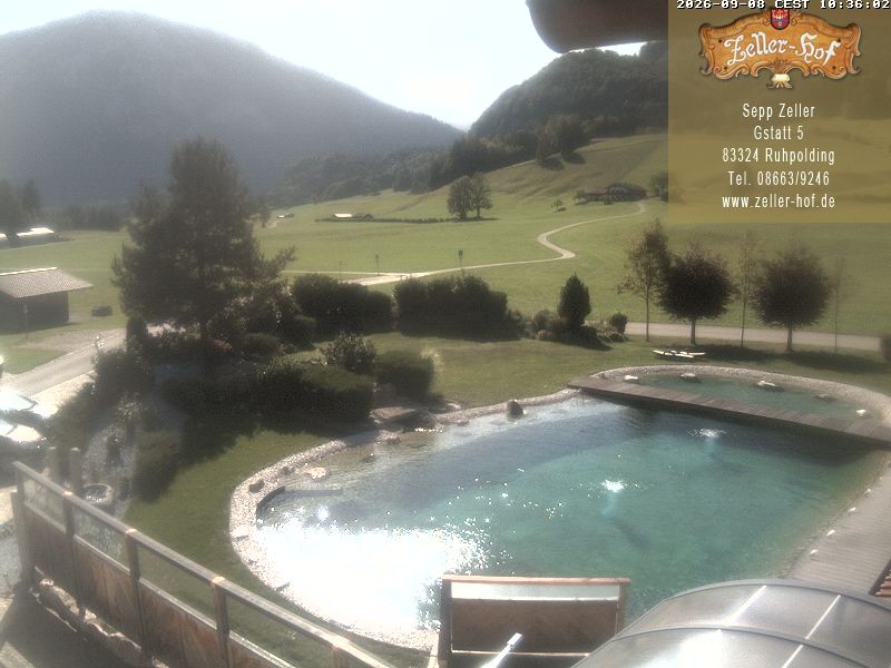 Archiv Foto Webcam Ruhpolding: Blick vom Zeller Hof