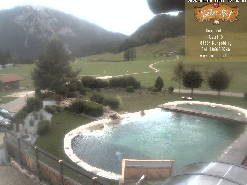Archiv Foto Webcam Ruhpolding: Blick vom Zeller Hof