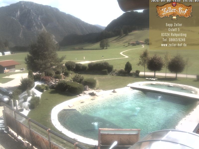 Archiv Foto Webcam Ruhpolding: Blick vom Zeller Hof