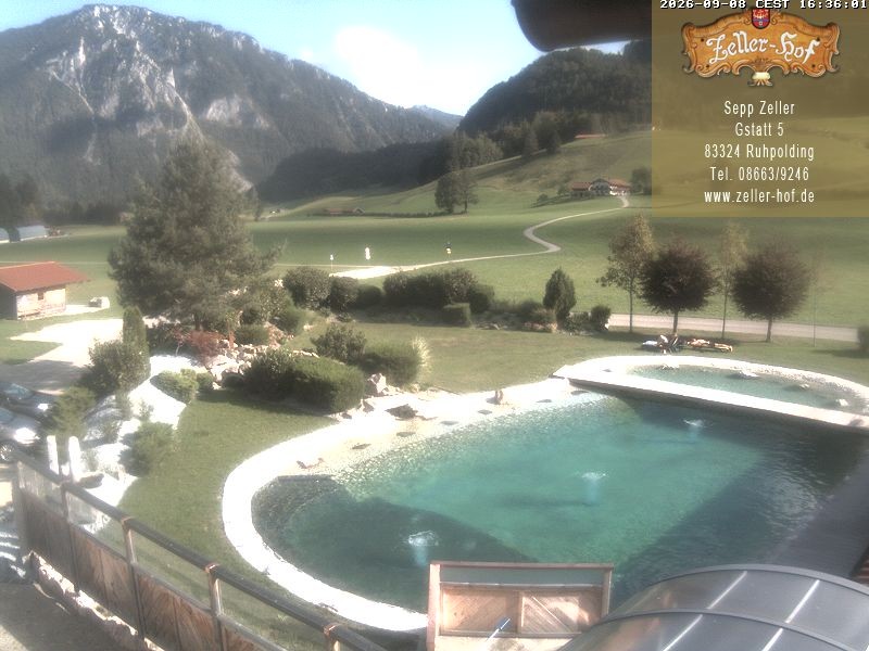 Archiv Foto Webcam Ruhpolding: Blick vom Zeller Hof