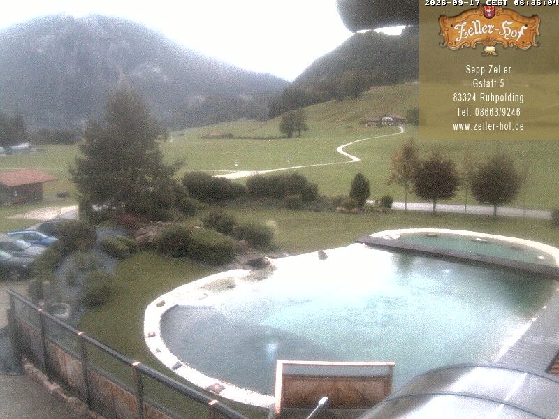 Archiv Foto Webcam Ruhpolding: Blick vom Zeller Hof