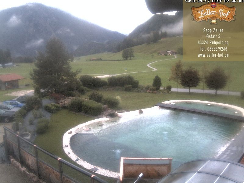 Archiv Foto Webcam Ruhpolding: Blick vom Zeller Hof