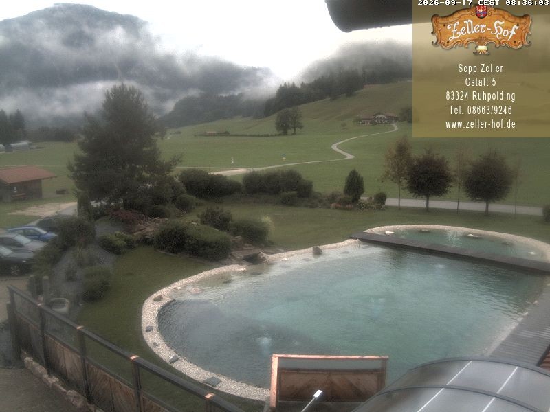 Archiv Foto Webcam Ruhpolding: Blick vom Zeller Hof