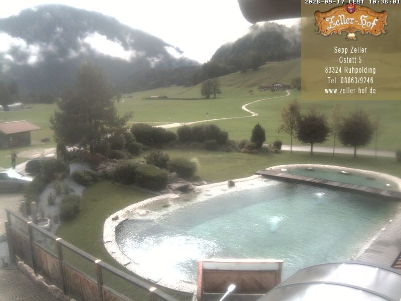 Archiv Foto Webcam Ruhpolding: Blick vom Zeller Hof