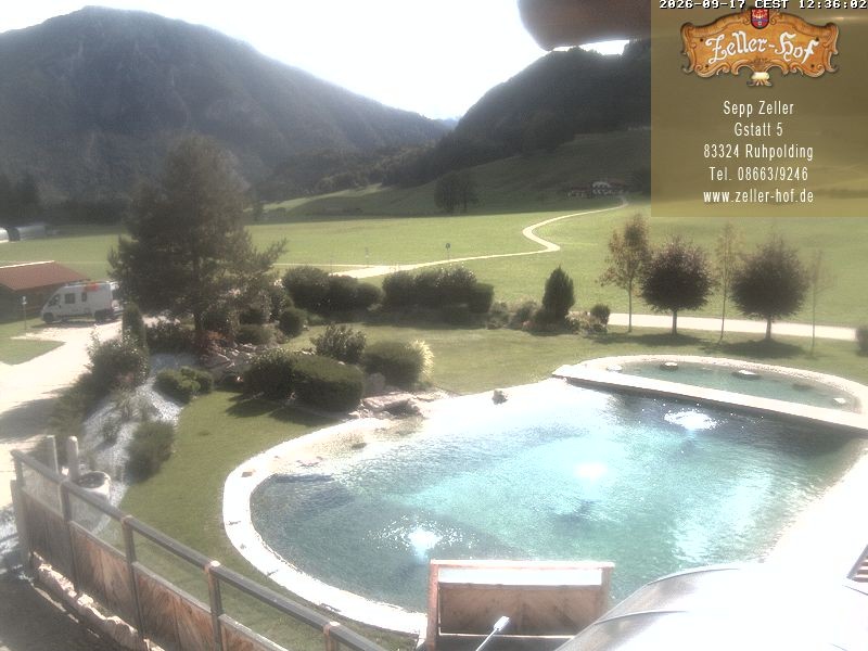 Archiv Foto Webcam Ruhpolding: Blick vom Zeller Hof