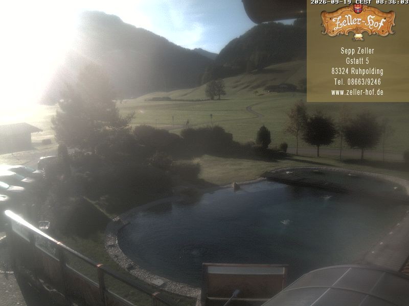 Archiv Foto Webcam Ruhpolding: Blick vom Zeller Hof