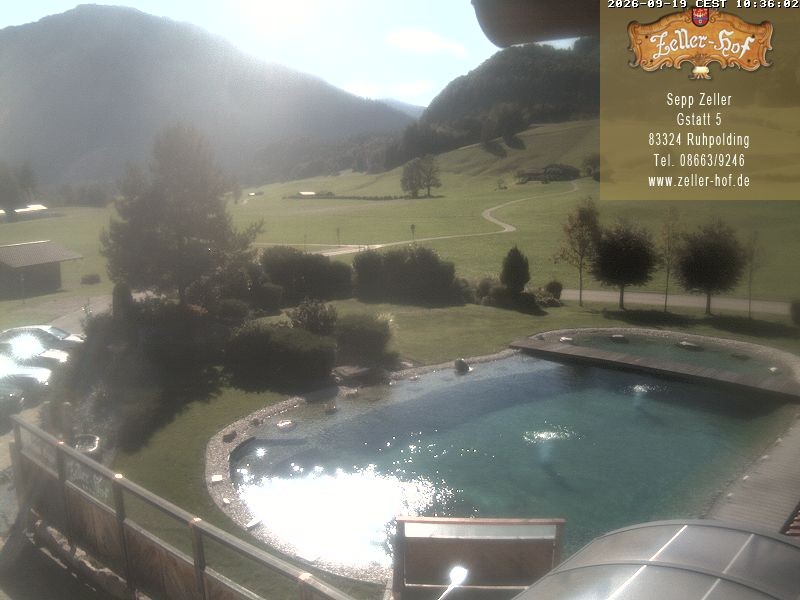 Archiv Foto Webcam Ruhpolding: Blick vom Zeller Hof