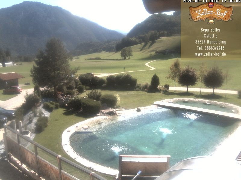 Archiv Foto Webcam Ruhpolding: Blick vom Zeller Hof
