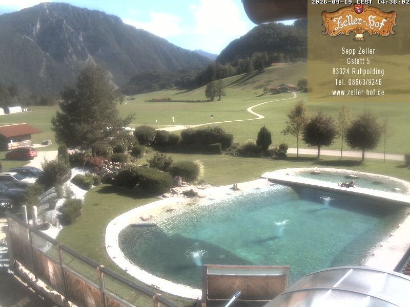 Archiv Foto Webcam Ruhpolding: Blick vom Zeller Hof