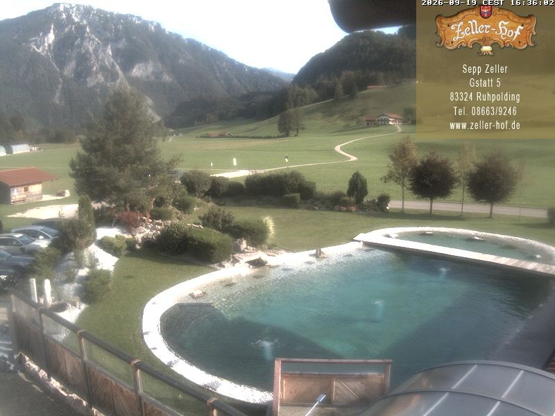 Archiv Foto Webcam Ruhpolding: Blick vom Zeller Hof