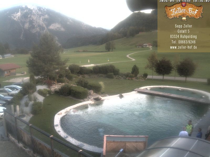 Archiv Foto Webcam Ruhpolding: Blick vom Zeller Hof