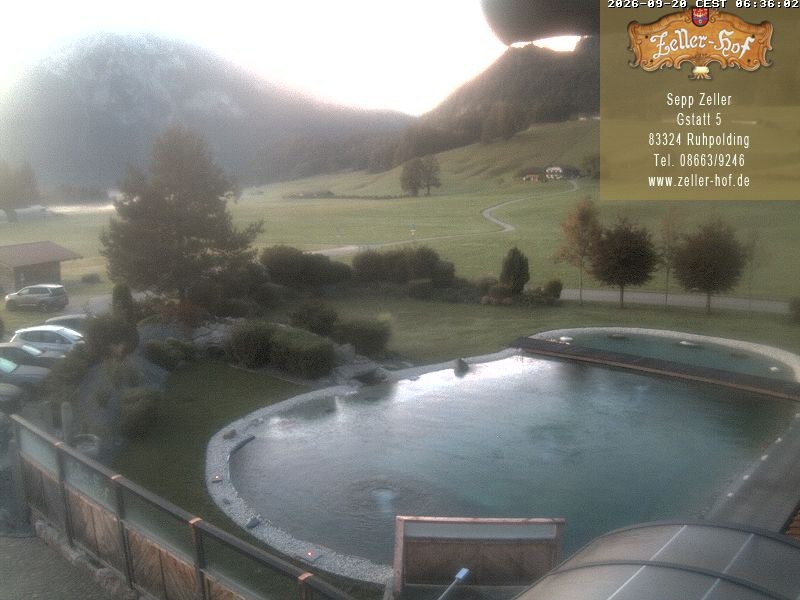 Archiv Foto Webcam Ruhpolding: Blick vom Zeller Hof
