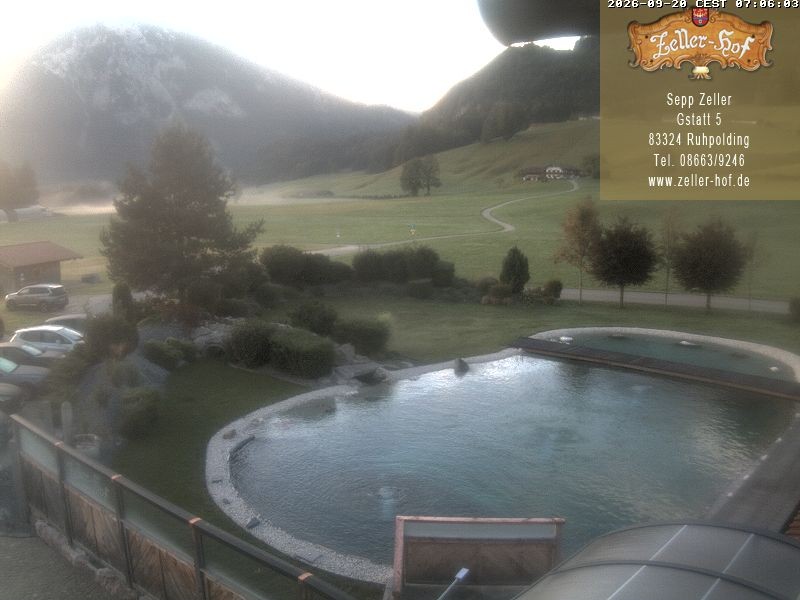 Archiv Foto Webcam Ruhpolding: Blick vom Zeller Hof