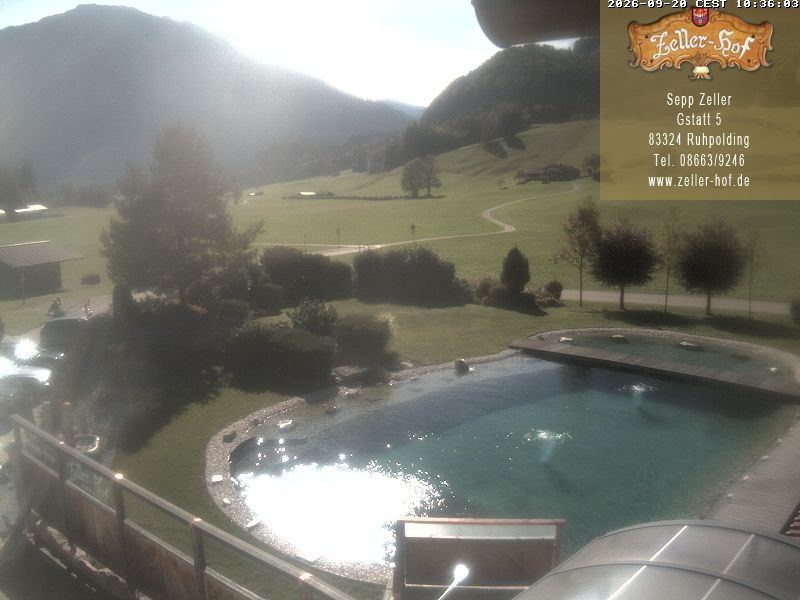 Archiv Foto Webcam Ruhpolding: Blick vom Zeller Hof