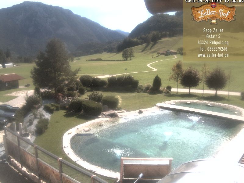 Archiv Foto Webcam Ruhpolding: Blick vom Zeller Hof