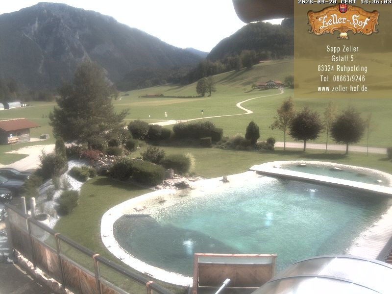 Archiv Foto Webcam Ruhpolding: Blick vom Zeller Hof