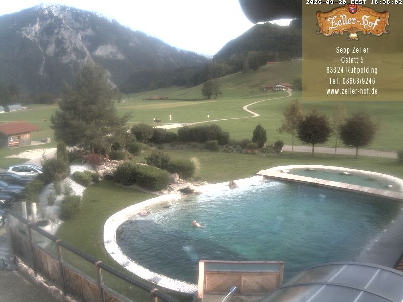 Archiv Foto Webcam Ruhpolding: Blick vom Zeller Hof