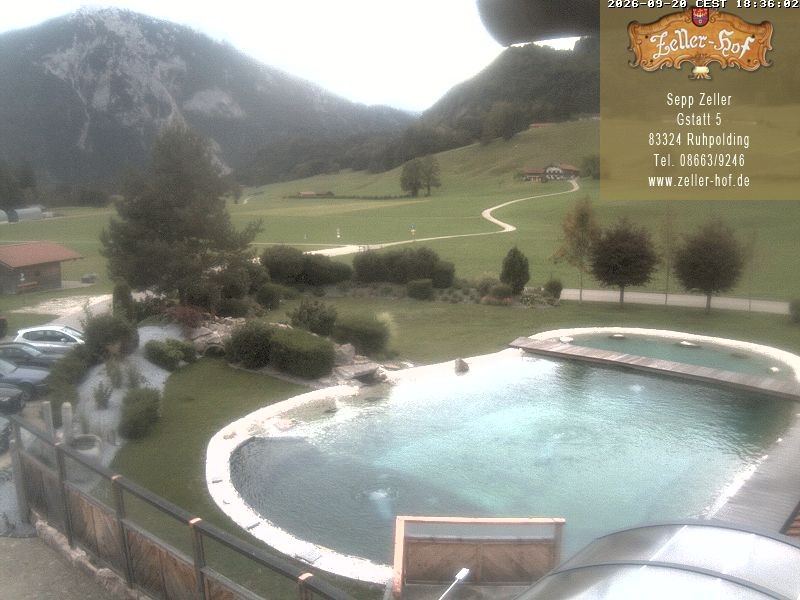Archiv Foto Webcam Ruhpolding: Blick vom Zeller Hof